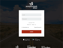 Tablet Screenshot of fleet.scorpiontrack.com